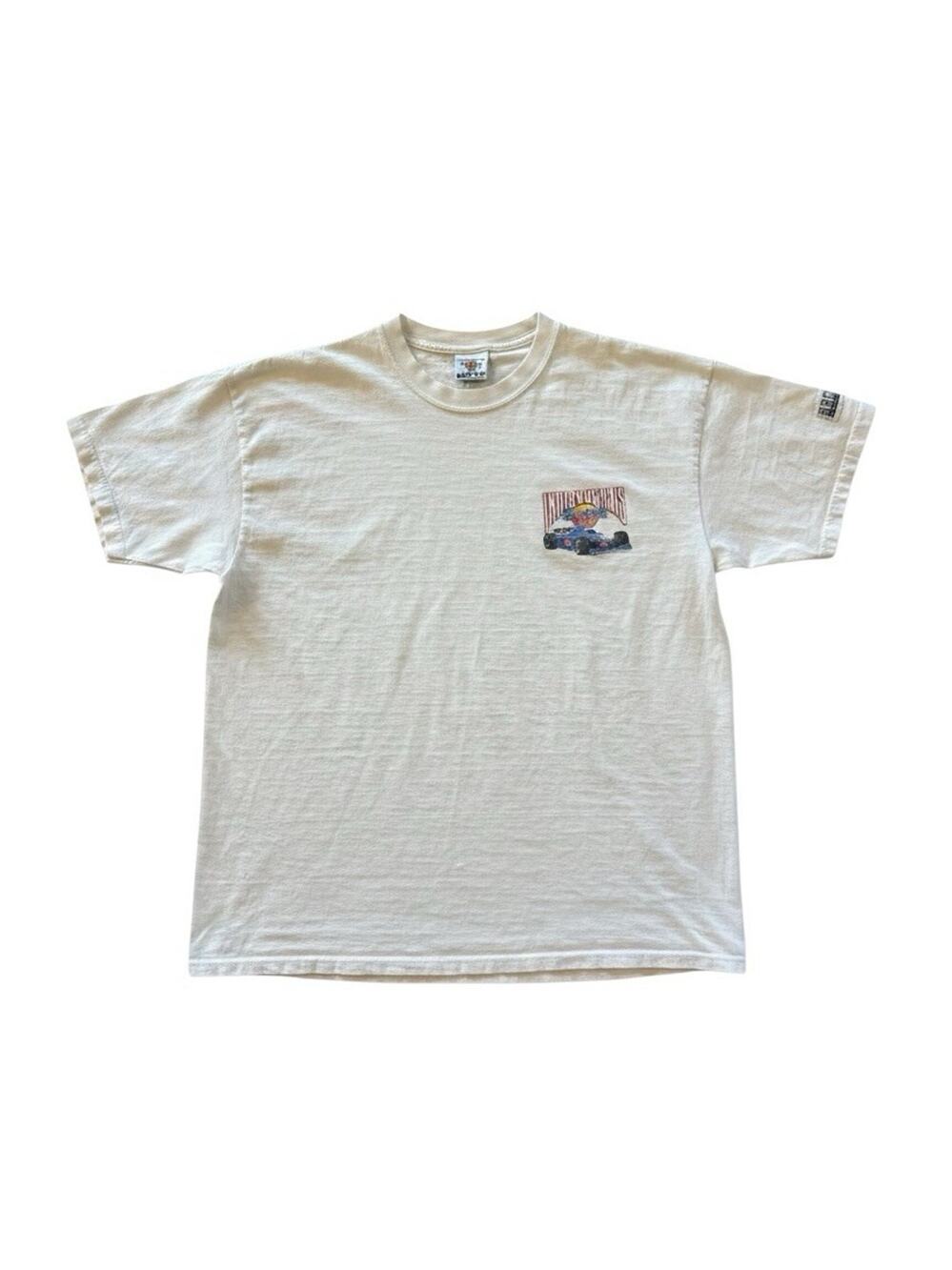 Hard Rock Cafe Indianapolis Graphic T-Shirt White Heavy Tee Adult Size XL